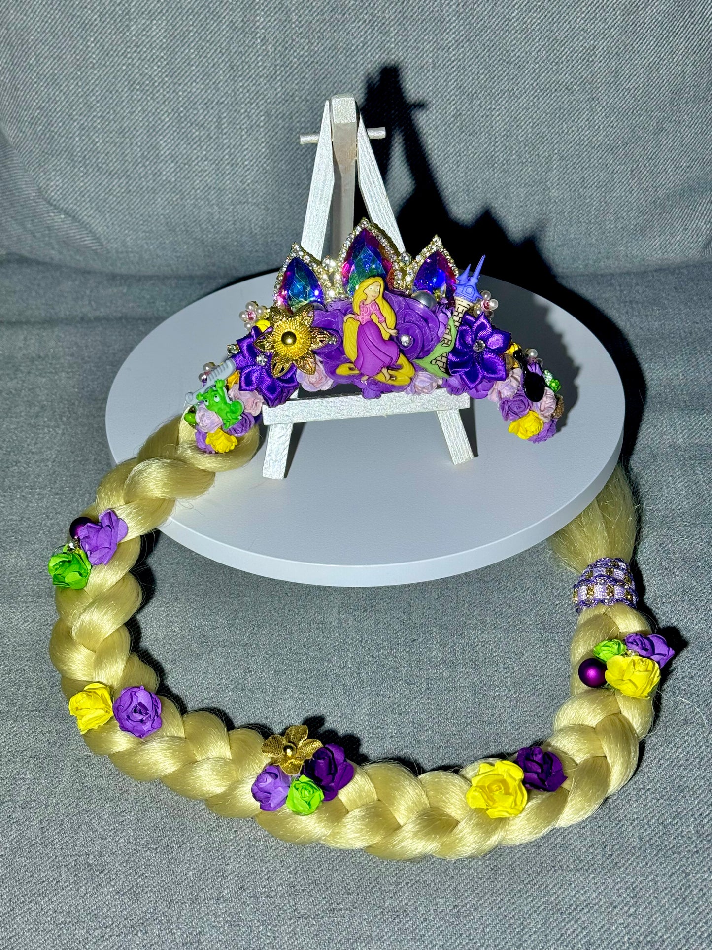Rapunzel Inspired Tiara with Braid