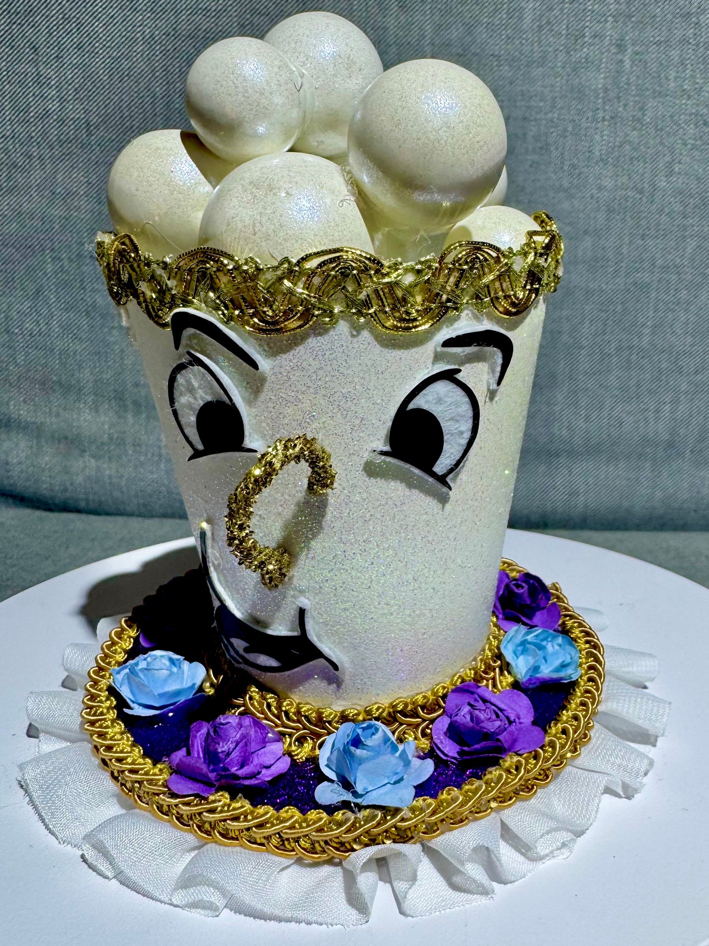 Beauty and the Beast Chip Inspired Headpiece Fascinator