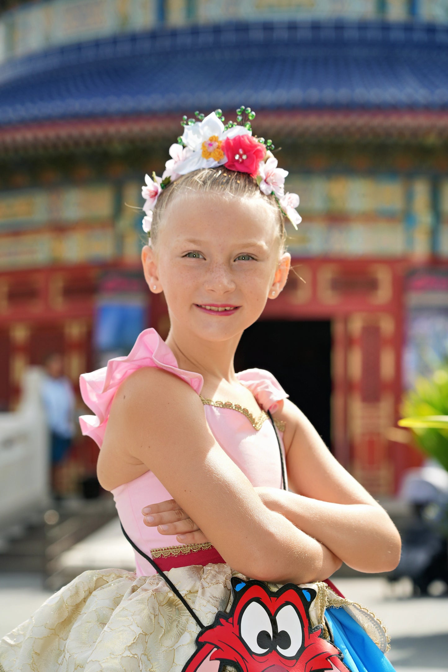 Mulan Inspired Floral Headpiece, Warrior Tiara