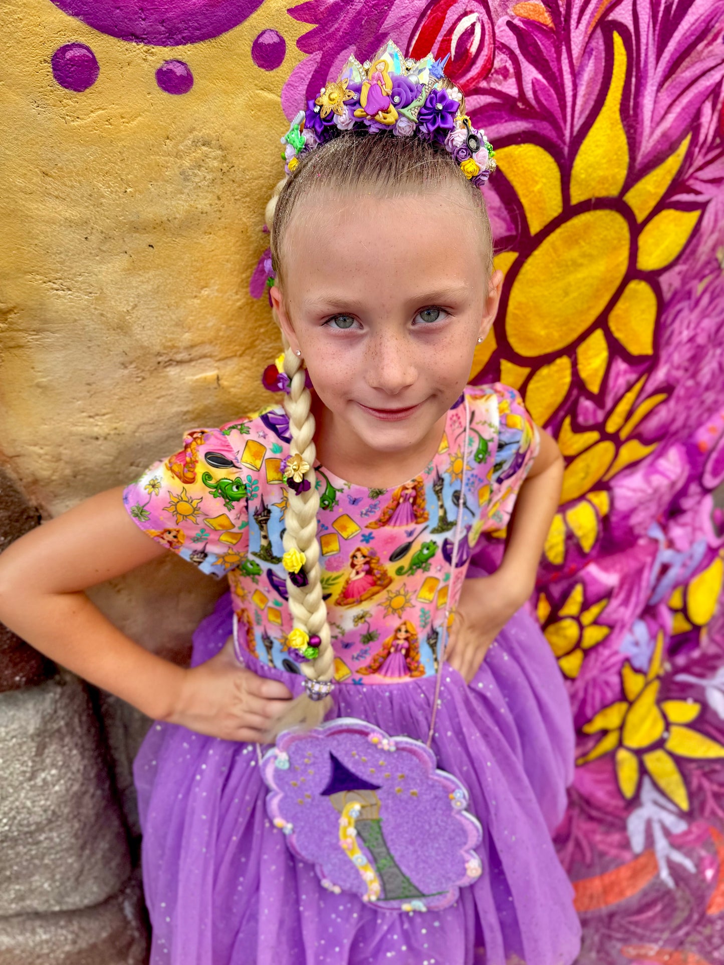 Rapunzel Inspired Tiara with Braid
